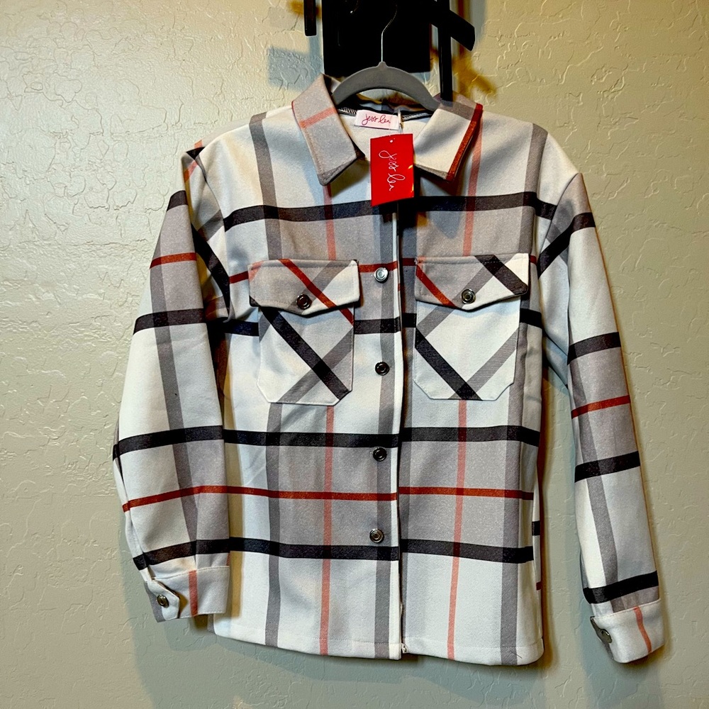 Shacket light super cute new with tags size small